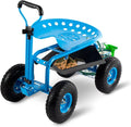 Rolling Garden Cart with Workseat by EnjoytheOutdoors
