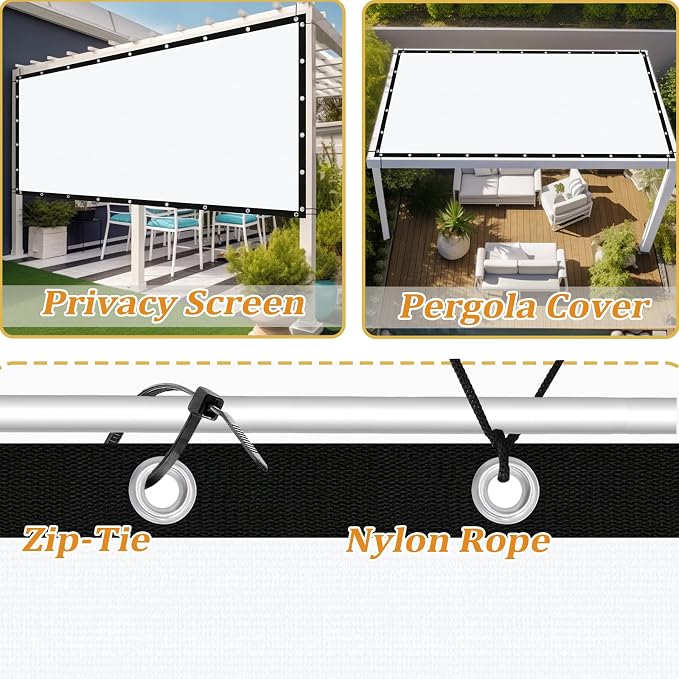 Shade&Beyond Customized Size 90% Sun Shade Cloth - Image 4