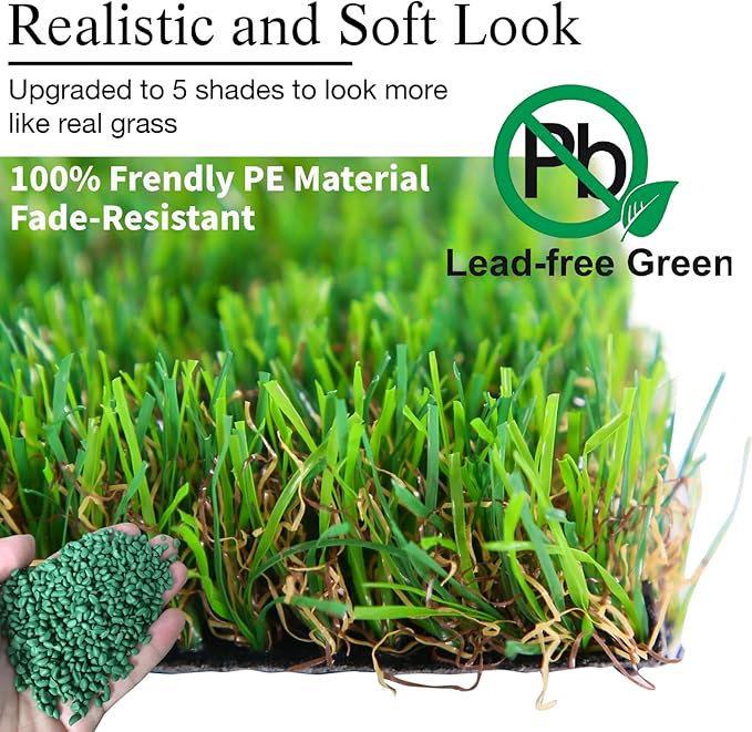 GLOBREEN Artificial Turf Grass Table Runner for Green Christmas Mantle Decor Football Golf Table Centerpiece Party Decorations, Wedding, Birthday, Baby Shower 12" x 108"
