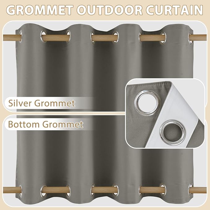 HDCAXKJ Waterproof Outdoor Curtains - Image 3