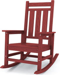 Oversized Outdoor Rocking Chair, All-Weather Patio Rocking Chairs by KINGYES