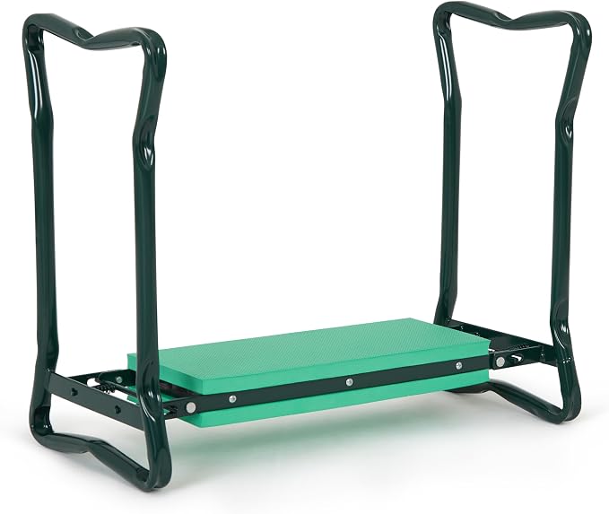 Backyard Expressions Garden Kneeler & Seat – 2-in-1 Garden Stool and Kneeler by BackyardExpressions