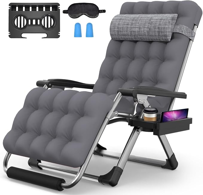 Suteck Oversized Zero Gravity Chair, 500LBS 33" XXL Reclining Lounge Chairs | by Suteck