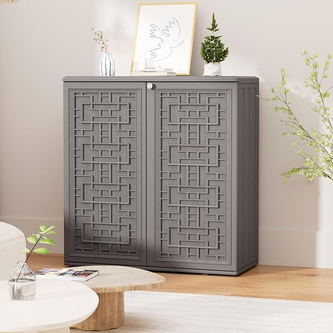 HOMSPARK Indoor/Outdoor Storage Cabinet - Image 4
