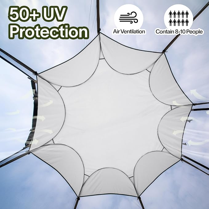 Alvantor Pop Up Screen House Tent, Instant Outdoor Gazebo - Image 2