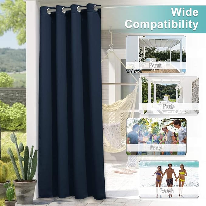 NICETOWN 2 Panels Patio Curtains - Image 7