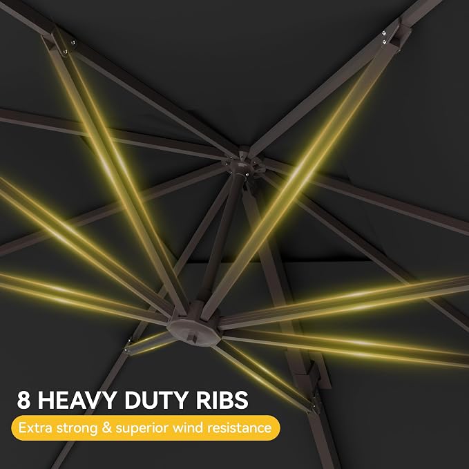 10x10FT Cantilever Outdoor Umbrella - Image 6