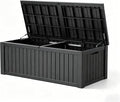 Outdoor Deck Storage Box, Resin Deck Boxes Indoor and outdoor, Waterproof by NBYSGO