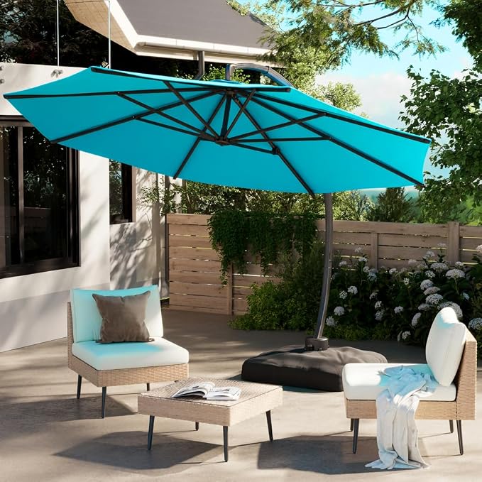 11FT All Aluminum Cantilever Patio Umbrella - Image 6