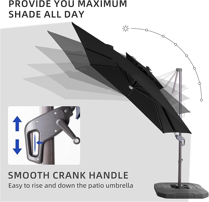 JZ-DZS Cantilever Patio Umbrella - Image 6
