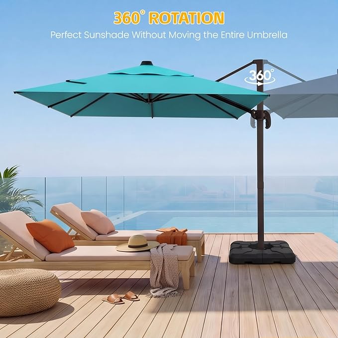 10x10 FT Patio Cantilever Umbrella - Image 3
