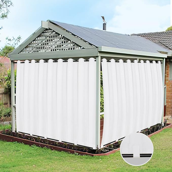 Easy-Going Outdoor Curtains for Patio 1 Panel, 150x84 inch, Weatherproof by Easy-Going