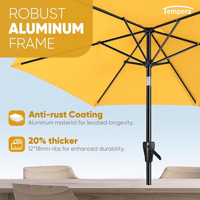 Tempera Patio Market Outdoor Table Umbrella - Image 2
