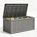 Outdoor Deck Storage Box, Resin Deck Boxes Indoor and outdoor, Waterproof by NBYSGO