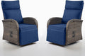 Swivel Outdoor Recliner Chair Set of 2 by Belord
