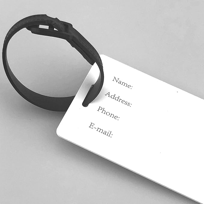 Blue Lightning Golf Luggage Tag Suitcase Identify Labels Personalized Travel Bag Tag 2.5X4.1Inch