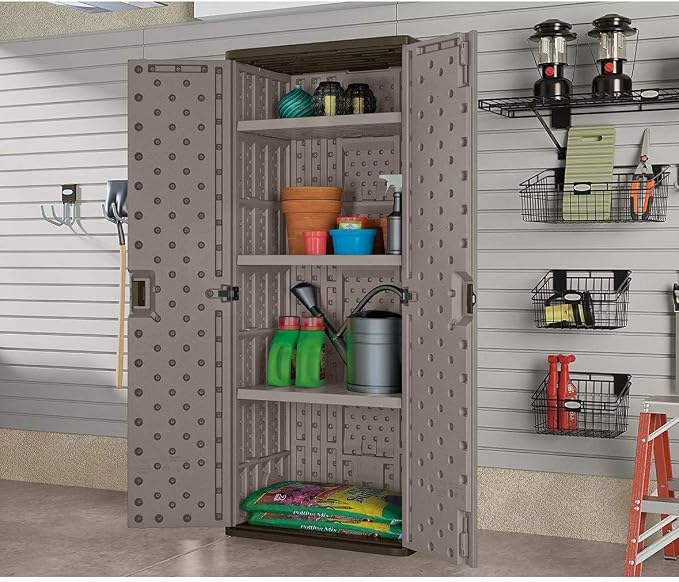 Suncast Tall Storage Cabinet Building - Image 5