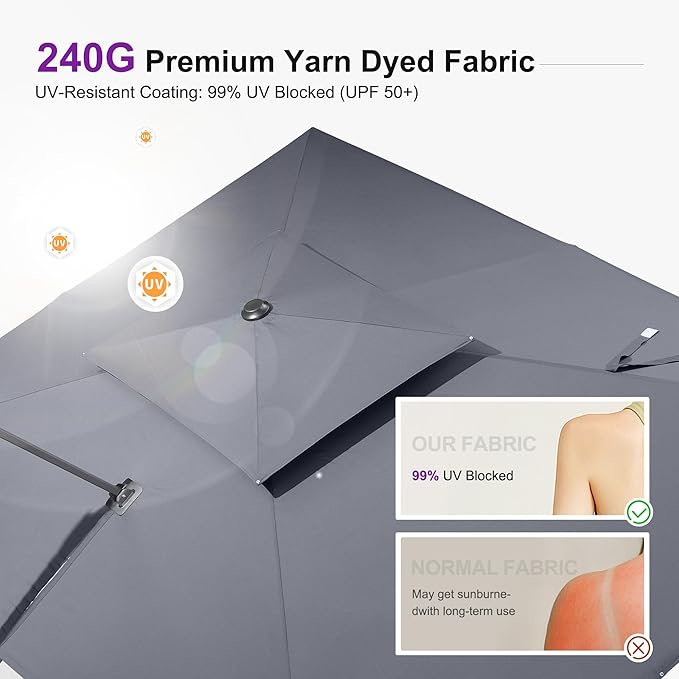 PURPLE LEAF Patio Umbrella - Image 2
