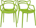 2xhome Modern Dining Chair | Stackable Indoor or Outdoor Entangled Side Chair | by 2xhome