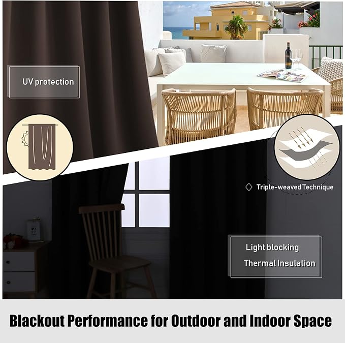 BONZER Waterproof Indoor/Outdoor Curtains - Image 5