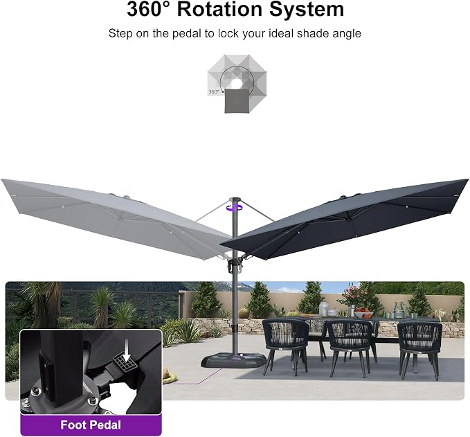 PURPLE LEAF Patio Umbrella - Image 7