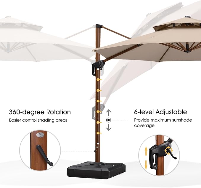 PURPLE LEAF Cantilever Umbrella - Image 7