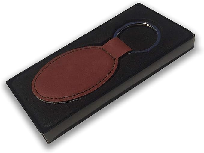 LaserGram Oval Keychain, Disc Golf, Personalized Engraving Included