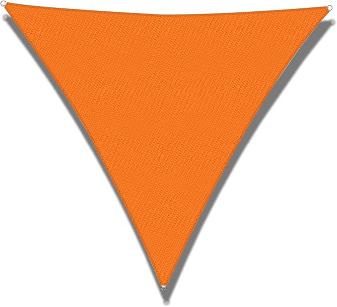 Windscreen4less 16' x 16' x 16' Sun Shade Sail Triangle Outdoor Canopy Cover UV by Windscreen4less