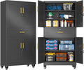 GAIOUS 74” Tall Metal Garage Storage Cabinet by GAIOUS