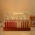 Customized Light Up Golf Pencil Display Case, Wooden Acrylic Accessories with Warm White Lights for Pencil Display and Storage in Homes, Offices, Golf Pro Stores, Golf Museums, and Galleries