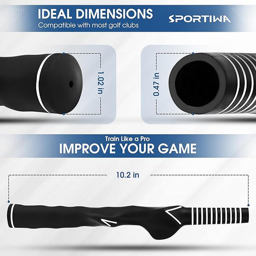 1Pcs Golf Grip Trainer Right Hand for Golf Club | Enhance Grip Strength and Swing Technique | RH Molded Anti-Slip Wrist Trainer Swing Grip Aid | Ideal for All Levels of Play