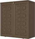 Mrosaa Storage Box Outdoor Caninet, Resin Indoor Storage Box Waterproof Outdoor by Mrosaa