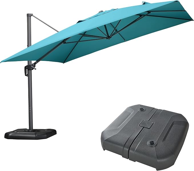 PURPLE LEAF Patio 11.5' x 11.5' Telescopic Umbrella by PURPLELEAF