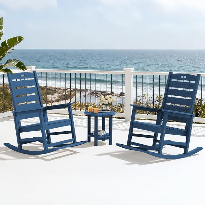 SERWALL HDPE Outdoor Rocking Chair - Image 10