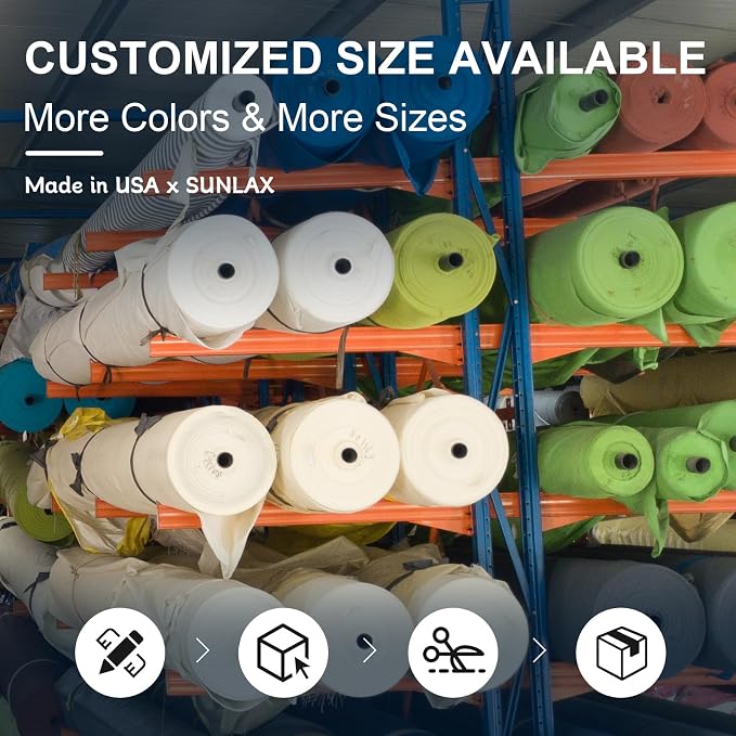 Sun Shade Sail 7' x 16' Dark Grey Rectangle Canopy Sail Shade Cover UV Block - Image 5