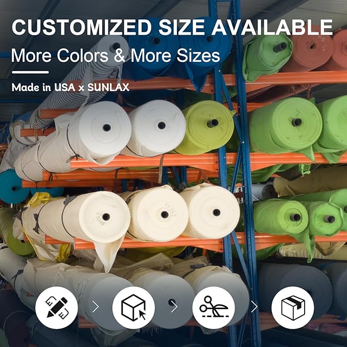 Sun Shade Sail 10'x21' Brown Rectangle Shade Cover Custom Size | 95% UV Block - Image 5