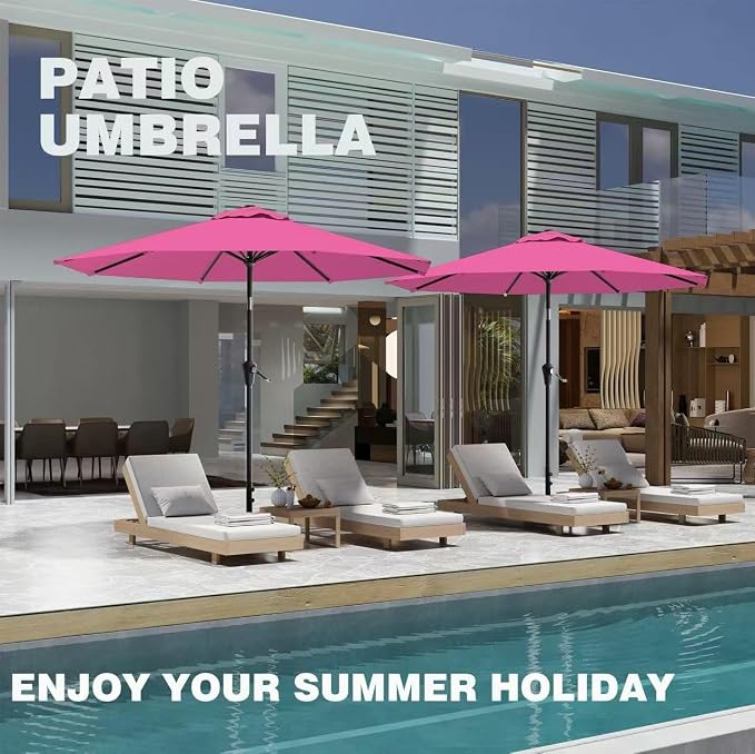 9 FT Patio Umbrella for Outdoor, Outdoor Table Umbrella - Image 8