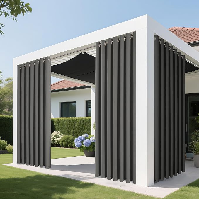 Joydeco Blackout Patio Sliding Door Curtains, Privacy Room Divider Curtains | - Image 4