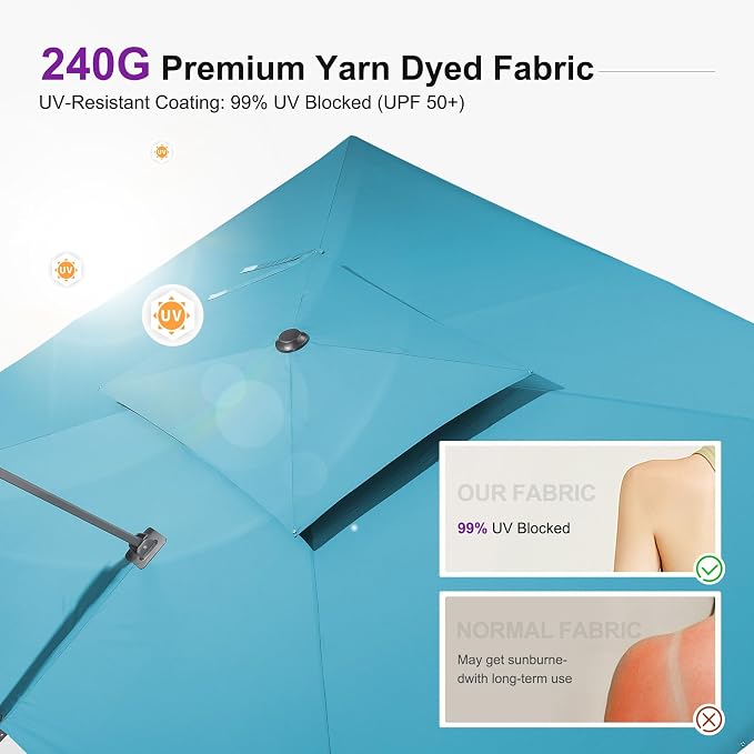 PURPLE LEAF Patio Umbrella - Image 2