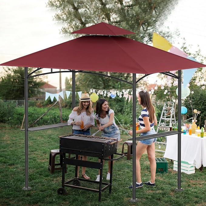 Grill Gazebo Canopy Replacement, 5 x 8 Ft, UV Resistant, Water Resistant - Image 7