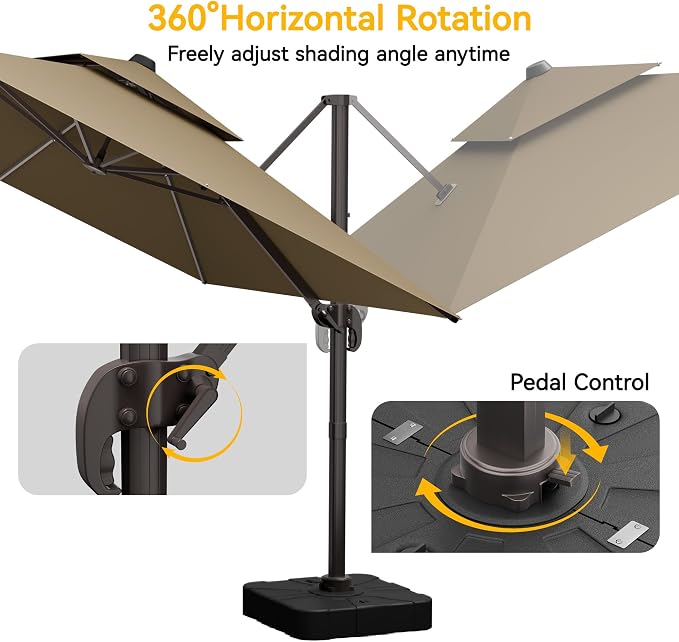 10x13 FT Patio Cantilever Umbrella - Image 4