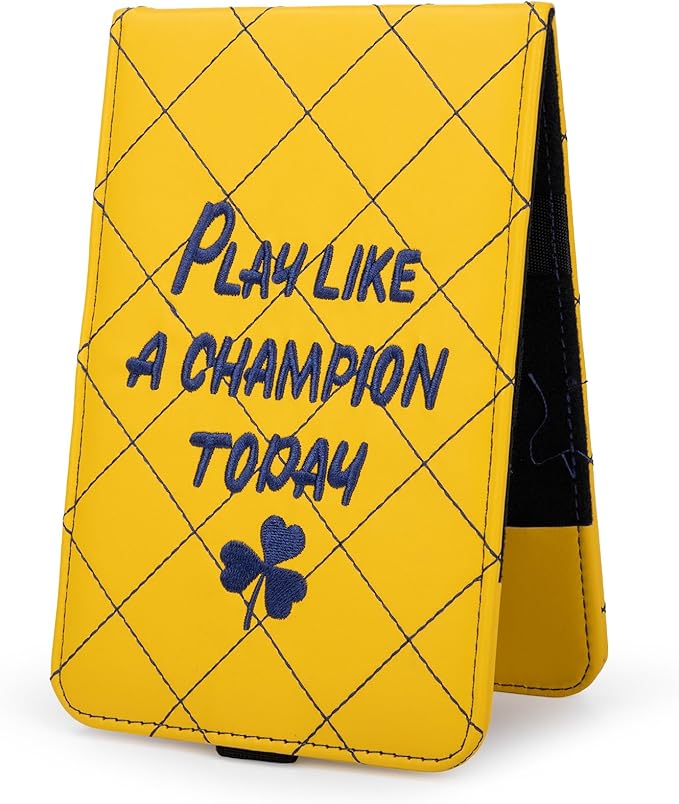 Golf Scorecard & Yardage Book Holder Cover Quality Leather Golf Scorecard Holder 4.5 × 7 inches Golf Accessories