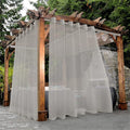 BONZER Waterproof Sheer Outdoor Curtains by Bonzer