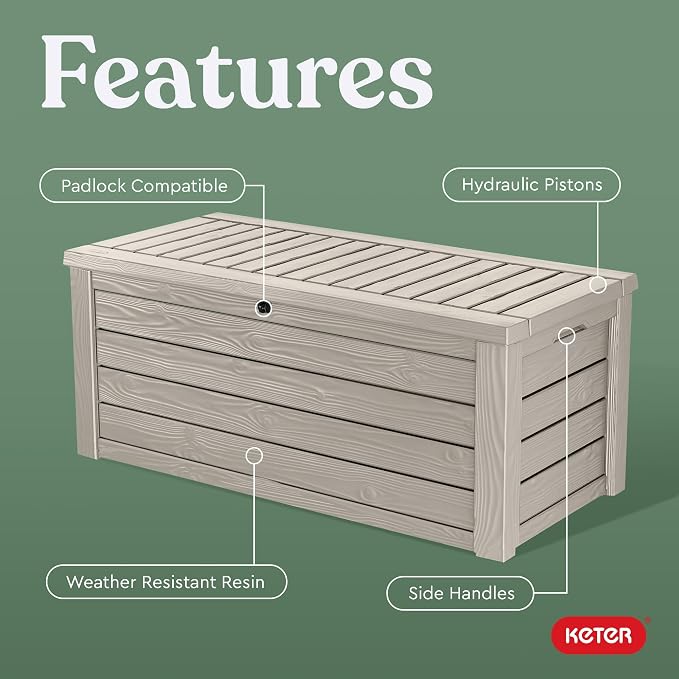 Keter Westwood 150 Gal Outdoor Storage Box - Image 4
