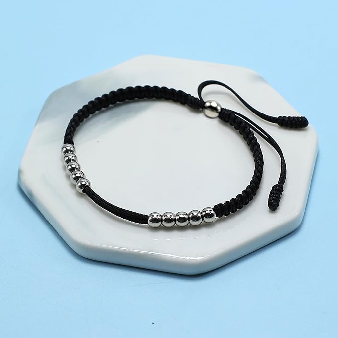 LAMIBEE Golf Stainless Steel 10 Beads Score Counter Bracelet, Golf Stroke Count Bracelet, Resizable and Easy to Adjust Golf Round Scoring Tracker, Durable and Stylish Golf Accessory