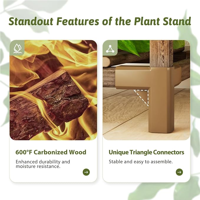 GENTINGBRO Plant Stand Indoor Outdoor 63" Tall Plant Shelf - Image 5