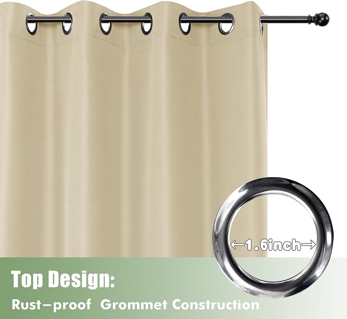 HolidayIdeas 6 Pack Outdoor Curtains - Image 4