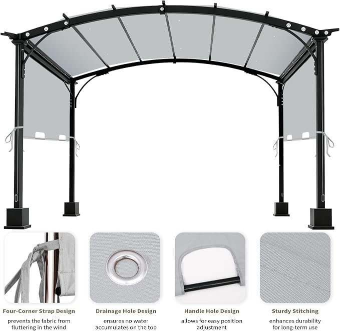 85"x 208" Universal Pergola Shade Cover, Garden Shade Replacement - Image 3