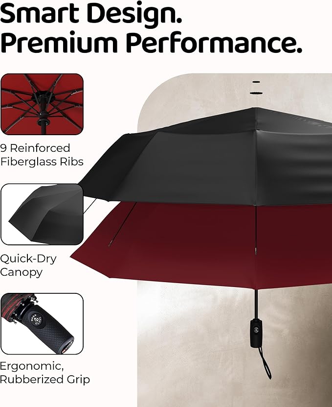 Windproof Travel Umbrella - Image 3