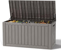 Outdoor Deck Storage Box, Resin Deck Boxes Indoor and outdoor, Waterproof by NBYSGO